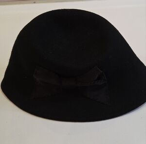 Kate Spade Black Wool Hat